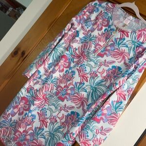 Stella Parker Collection Beach Dress UPF 50 Sun Protection Pockets stretch M
